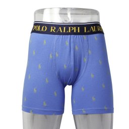ポロラルフローレン：ORGANIC STRETCH COTTON ボクサーブリーフ (ニューイングランドブルー)[ボクサーパンツ/ 男性下着/ メンズインナー/人気ブランド/おすすめギフト/誕生日プレゼント/メンズファッション]