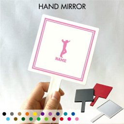 フラメンコ2  名入れ手鏡 コンパクトミラー メイク道具 携帯ミラー ハンドミラー スクエア シンプル 可愛い コスメ 美容 ミラー 鏡 JKグッズ 卒業記念品 お揃い 思い出 名入れグッズ 踊り　靴　ギター