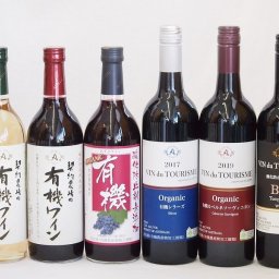 有機ワイン6本セット(あずさ赤ワイン中口 コンコード種赤ワインやや甘口 ナイアガラ種白ワインやや甘口 ヴァン ドゥ ツーリズム カベルネソーヴィニヨン ミディアム(オーストラリア) ヴァン ドゥ ツーリズム シラーズ ミディアム(オーストラリア) テンプ
