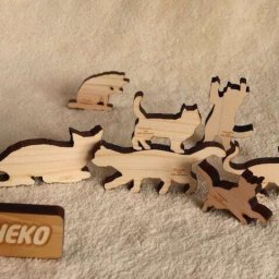 ねこ積み木オブジェセット