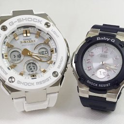 カシオ 恋人たちのGショック ペアウォッチ G-SHOCK BABY-G GST-W300-7AJF BGA-1100-2BJF 電波ソーラー 送料無料 国内正規品 記念日 誕生日 プレゼント お揃い ホワイト 白 ネイビー 紺 クリスマス お祝い 結婚 婚約 20代 30代 40代 50代 カップル 夫婦