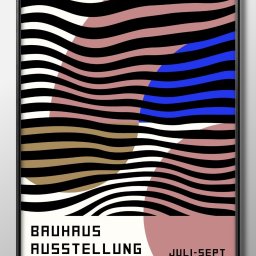 バウハウス BAUHAUS A3 サイズ ポスター アート おしゃれ 絵画 インテリア 北欧 イラスト マット紙 艶消し アートパネル 額 フレーム デザイン 壁掛け ギフト 新築祝い ディスプレイ 引越し祝い　新生活　空間デザイン 