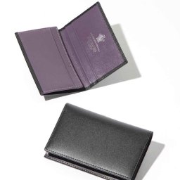 エッティンガー ETTINGER ST143J カードケース Visiting card case メンズ ファッション小物 名刺入れ カーフレザー ビジネス ロゴ シンプル プレゼント ギフト お祝い パープル