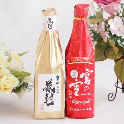 贅沢な日本酒2本セット(金鯱初夢桜 厳封大吟醸(愛知) 宮の雪純米(三重)) 720ml×2本