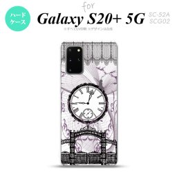 SC-52A SCG02 Galaxy S20+ 5G スマホケース ハードケース 時計 妖精 黒 メンズ レディース nk-s20p-1256