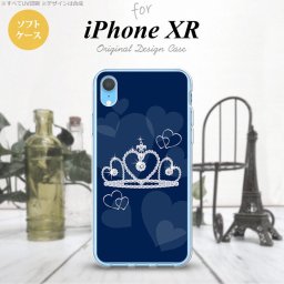iPhoneXR iPhone XR スマホケース ソフトケース クラウン 青 メンズ レディース nk-ipxr-tp602