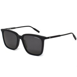 モンブラン MONTBLANC サングラス アジアンフィット MB0084SK 001 メンズ レディース ブラック+グレー