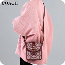 コーチ ショルダーバッグ メンズ レディース ブランド COACH シグネチャー C8321 IMMZI 1 ボルドー系
