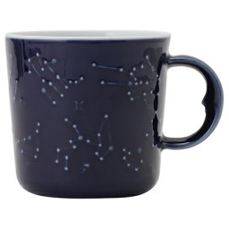マグカップ  星座マグ（瑠璃） Ceramic Japan ギフト プレゼント 陶器 食器 日本製  おしゃれ シンプル クリスマス バレンタインデー ホワイトデー 誕生日 就職祝い 記念日 彼氏 彼女 夫・旦那 妻・奥さん 恋人 お父さん・父 お母さん・母 息子 娘 子供 兄 弟 姉 妹 従兄弟 女性 女友達 親友 同僚 上司（女）部下 同級生 先輩 後輩 自分 サプライズ ハッピー ありがとう