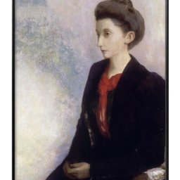 オディロン ルドン ロベール ド ドムシー男爵夫人の肖像 A3 サイズ ポスター アート おしゃれ 絵画 インテリア 北欧 イラスト マット紙 艶消し アートパネル 額 フレーム デザイン 壁掛け ギフト 新築祝い ディスプレイ 引越し祝い　新生活　空間デザイン 