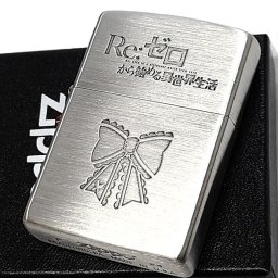 ZIPPO ライター アニメ Re:ゼロから始める異世界生活 ジッポ 銀古美 ベアトリス かわいい リゼロ 両面加工 かっこいい キャラクター 彫刻 シルバー レッド おしゃれ メンズ ギフト 赤銀 可愛い レディース プレゼント