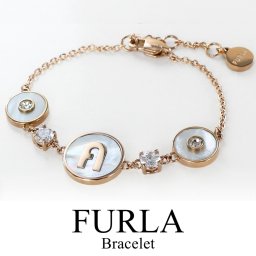 FURLA フルラ ブレスレット レディース ゴールド マザーオブパール ジルコニア 上品 エレガント ブランド アクセサリー プレゼント 誕生日 記念日 ギフト 成人 卒業 入学