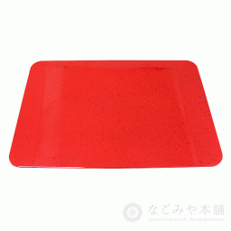 【送料無料】 山中漆器 長角プレースマット L マーブルレッド（ランチョンマット 和食 洋食 お膳 プレート 正月 お盆 恵方巻 お食事処 居酒屋 おしゃれ 外国人 お中元）なごみや本舗