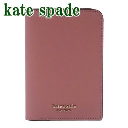 ケイトスペード Kate Spade レディース パスポートケース ロゴ レザー ピンク WLRU5546-682 【ネコポス】 ブランド 人気