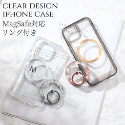 iphone11 ケース リング付き クリア iphone11Pro iphone11ProMAX MagSafe マグセーフ対応 大人可愛い 花柄 きらきら ラメ アイフォン 11 11pro 11promax 透明 スマホリング リング 11プロ 11プロマックス クリアケース スタンド かわいい 韓国 ハート メタリック 送料無料