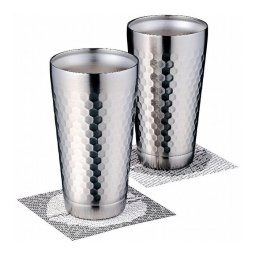 ツチメ 2層タンブラーペア350ml コースター付 キッチン用品 食器 カトラリー グラスグラス タンブラー コップ タンブラー【送料無料】