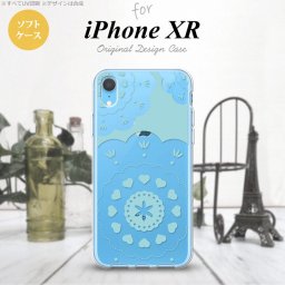 iPhoneXR iPhone XR スマホケース ソフトケース レース クリア 緑 メンズ レディース nk-ipxr-tp1483