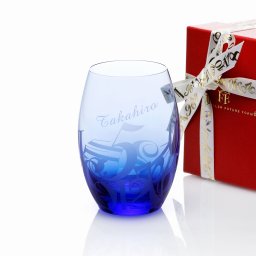 Franck Muller フランクミュラー カーベックスグラス コバルトブルー 420ml 名入れ彫刻代込み 名入れ 名前 刻印 彫刻 記念日 記念品 誕生日 プレゼント グラス 法人記念品 受賞 送別祝 永年勤続 正規品 お祝い 高級 ブランド タンブラー 日本製