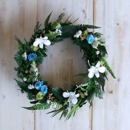 サマーリース La plage du sud　ハワイアンレイの様なリース 【ハワイ　ギフト】【プレゼント】【ラッピング】【ハワイアン　花 】【プリザーブド フラワー】【プレゼント ランキング】【フラダンス】【ハクレイ】【結婚祝い】【結婚記念日】【出産祝い】【歓迎 退職】【公演 楽屋見舞い】【開店 オープン】【記念】