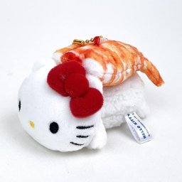 サンリオ ハローキティ 寿司マスコット エビ ぬいぐるみ キーホルダー