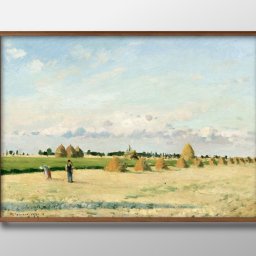 カミーユ ピサロ Landscape, Ile-de-France A3 サイズ ポスター アート おしゃれ 絵画 インテリア 北欧 イラスト マット紙 艶消し アートパネル 額 フレーム デザイン 壁掛け ギフト 新築祝い ディスプレイ 引越し祝い　新生活　空間デザイン 