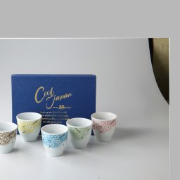 はんなりゆのみセット 磁器 美濃焼 やきものの里から、暮らしを贈ります。　ギフト 食器 セット テーブルウェア