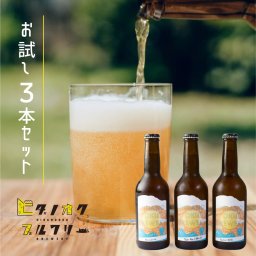 【送料無料】クラフトビール ギフト 3本お試しセット セッションIPA/ペールエール/季節のビール 飛騨古川 ヒダノオクブルワリー 飲み比べ　国産 ギフト 詰め合わせ