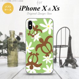 【iPhoneX】【スマホケース/スマホカバー】【アイフォンX】iPhoneX スマホケース カバー アイフォンX ホヌ ティアレ 緑 nk-ipx-tp1083【メール便送料無料】