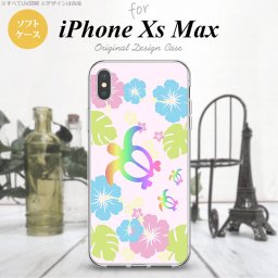 iPhoneXsMax iPhone XS Max スマホケース ソフトケース ホヌ ハイビスカス ピンク メンズ レディース nk-ixm-tp681
