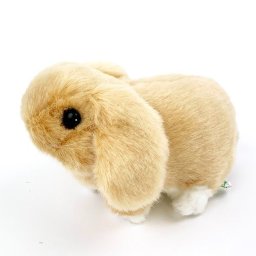 ロップイヤーうさぎ　 オレンジ りくのなかま ぬいぐるみ 茶 吉徳