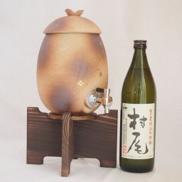 信楽焼・明山窯　焼酎サーバー　火色金小紋　2200ｃｃ(滋賀県)芋焼酎 濱田酒造 感謝のきもち 720ｍｌ(鹿児島)