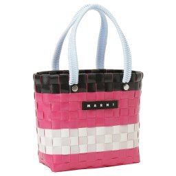 マルニ MARNI サンデーモーニングバッグ かごバッグ ミニハンドバッグ ミニトート 手提げ M00816 M00IW 0MC25 bbmn00106l SUNDAY MORNING BAG キッズ ガールズ レディース ピンク+ホワイト系マルチカラー