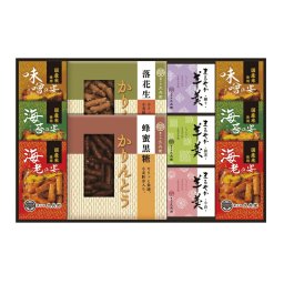 【ギフト対応無料】かりんとう・あられ・羊かん詰合せ (KB-40) ※送料無料(北海道・沖縄は除く)