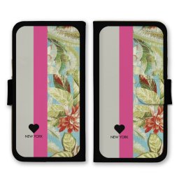 ＼全機種対応／ スマホケース 手帳型 スマホカバー 手帳タイプ スマートフォン ケース カバー パターン 花柄 イラスト ピンク ブラック かわいい かっこいい カードホルダー付き カード収納 合皮 合成レザー
