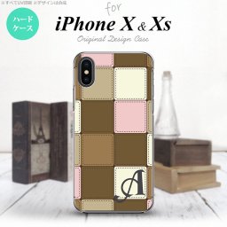 【iPhoneX】【スマホケース/スマホカバー】【アイフォンX】iPhoneX スマホケース ケース アイフォンX イニシャル パッチワーク風 ミックスD nk-ipx-1674ini【メール便送料無料】
