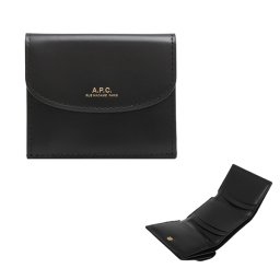 アーペーセー 財布 A.P.C 三つ折り財布 折り畳み GENEVE TRIFOLD WALLET F63483-PXBMW-LZZ レディース ブラック