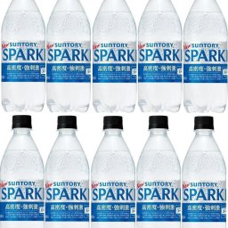 23本 サントリー 天然水 スパークリング 炭酸水 無糖 SPARKLING 500ml×23本