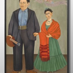 フリーダ カーロ Diego Rivera and Frida Kahlo A3 サイズ ポスター アート おしゃれ 絵画 インテリア 北欧 イラスト マット紙 艶消し アートパネル 額 フレーム デザイン 壁掛け ギフト 新築祝い ディスプレイ 引越し祝い　新生活　空間デザイン 