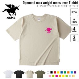 ペガサス 名入れオーバーサイズTシャツ ビッグシルエット ゆったり イージーフィット ワイドフィット メンズ サイジング