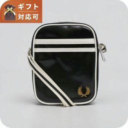 フレッドペリー FRED PERRY Classic Small Side Bag ショルダーバッグ l1179-d57 ユニセックス Black Ecru