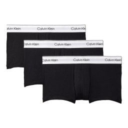カルバンクライン：ICON COTTON STRETCH ローライズボクサーパンツ 3PK (ブラック)[ボクサーパンツ/ 男性下着/ メンズインナー/人気ブランド/おすすめギフト/誕生日プレゼント/メンズファッション]