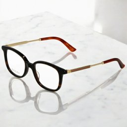 グッチ 眼鏡 レディース ブランド GUCCI GG0202O ブラウン