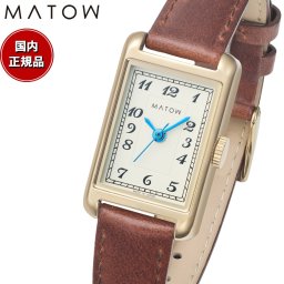 マトウ MATOW 腕時計 レディース Tsuki Collection 朧月 おぼろづき スクエア ゴールド レザー アラビック MW004007【2025 新作】