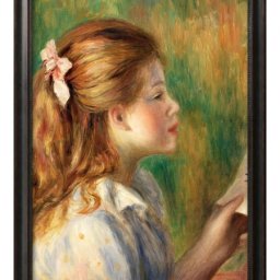 オーギュスト ルノワール Reading A3 サイズ ポスター アート おしゃれ 絵画 インテリア 北欧 イラスト マット紙 艶消し アートパネル 額 フレーム デザイン 壁掛け ギフト 新築祝い ディスプレイ 引越し祝い　新生活　空間デザイン 