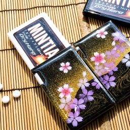 ペアミンティアケース『異』名入れ 職人 手作り ハンドメイド 送料無料 伝統工芸 立体樹脂 金彩 桜 和モダン 和柄 和風 和雑貨 和小物 ギフト プレゼント フリスク