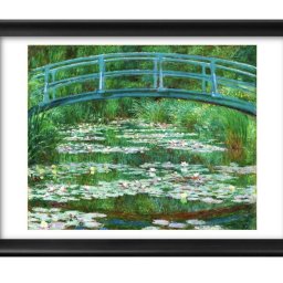 クロード モネ 日本の歩道橋 A3 サイズ ポスター アート おしゃれ 絵画 インテリア 北欧 イラスト マット紙 艶消し アートパネル 額 フレーム デザイン 壁掛け ギフト 新築祝い ディスプレイ 引越し祝い　新生活　空間デザイン 
