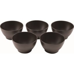 【ギフト対応無料】TW-02 木目スープボウル 大 五客 茶色 ※送料無料(北海道・沖縄は除く)