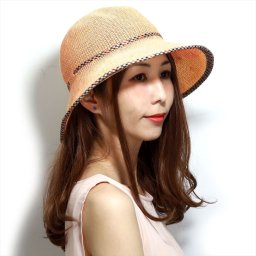 DAKS ハット ダックス 日よけ daks ストローハット ダウン レディース UVカット帽子 春夏 帽子 リボン チェック 綿ロード サイズ調整 Mサイズ Lサイズ 紫外線対策 婦人帽子 おしゃれ ミセス 麦わら帽子 橙 オレンジ 母の日 ギフト プレゼント