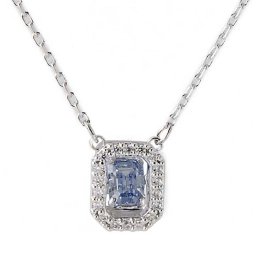 スワロフスキー　SWAROVSKI　ネックレス　5614926　Millenia Pendant　ミレニアム　ペンダント　オクタゴンカットブルークリスタル　ロジウムコーティング