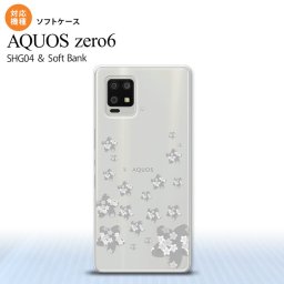 SHG04 SHG04 ZERO6 AQUOS zero6 スマホケース ソフトケース 花柄 サクラ D クリア グレー メンズ レディース nk-zero6-tp187